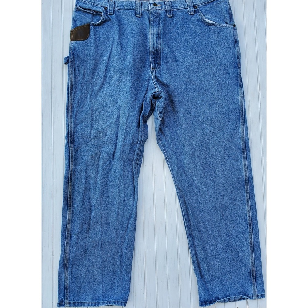 Wrangler Riggs Work Jean Men 46x32 (Fits 44x32) Workhorse‎ Carpenter Relaxed Fit - Picture 2 of 9